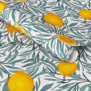 Lemon Botanical Wallpaper - Threshold Lemon Botanical Wallpaper - Threshold