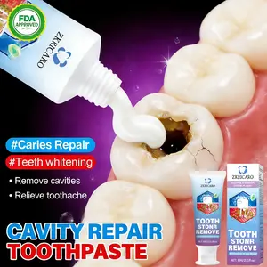 ZKRICARO Anti-Cavity Repair Toothpaste FDA Approved Repairs Cavities Strengthens Enamel Fights Bacteria Removes Plaque Tartar Oral Health Bad Breath Killer