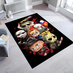 Cartoon Horror Rug,Cartoon Rug, Horror Decor, Kids Room Rug, Gothic Rug, Area Rug, Minimalist Rug, Custom Rug, Personalized Rug,Popular Rug