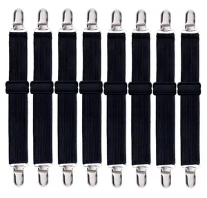 8 Pack Bed Sheet Straps Set,Adjustable Fitted Sheet Straps Clips,Heavy Duty Bed Sheet Clips Holder for Bed Sheets,Mattress Covers,Sofa Cushion,Christmas Party Gifts,Hand Tools Kits