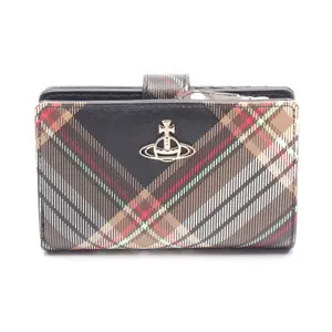 Pre-owned vivienne westwood Canvas Small Leather Goods ZIP CARD WALLET PVC Coated Wallet