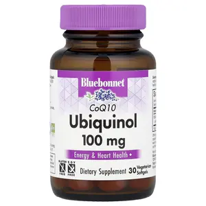 Bluebonnet Nutrition CoQ10, Ubiquinol, 100 mg, 30 Vegetarian Softgels