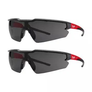 Safety Glasses with Tinted Anti-Scratch Lenses (2-Pack)