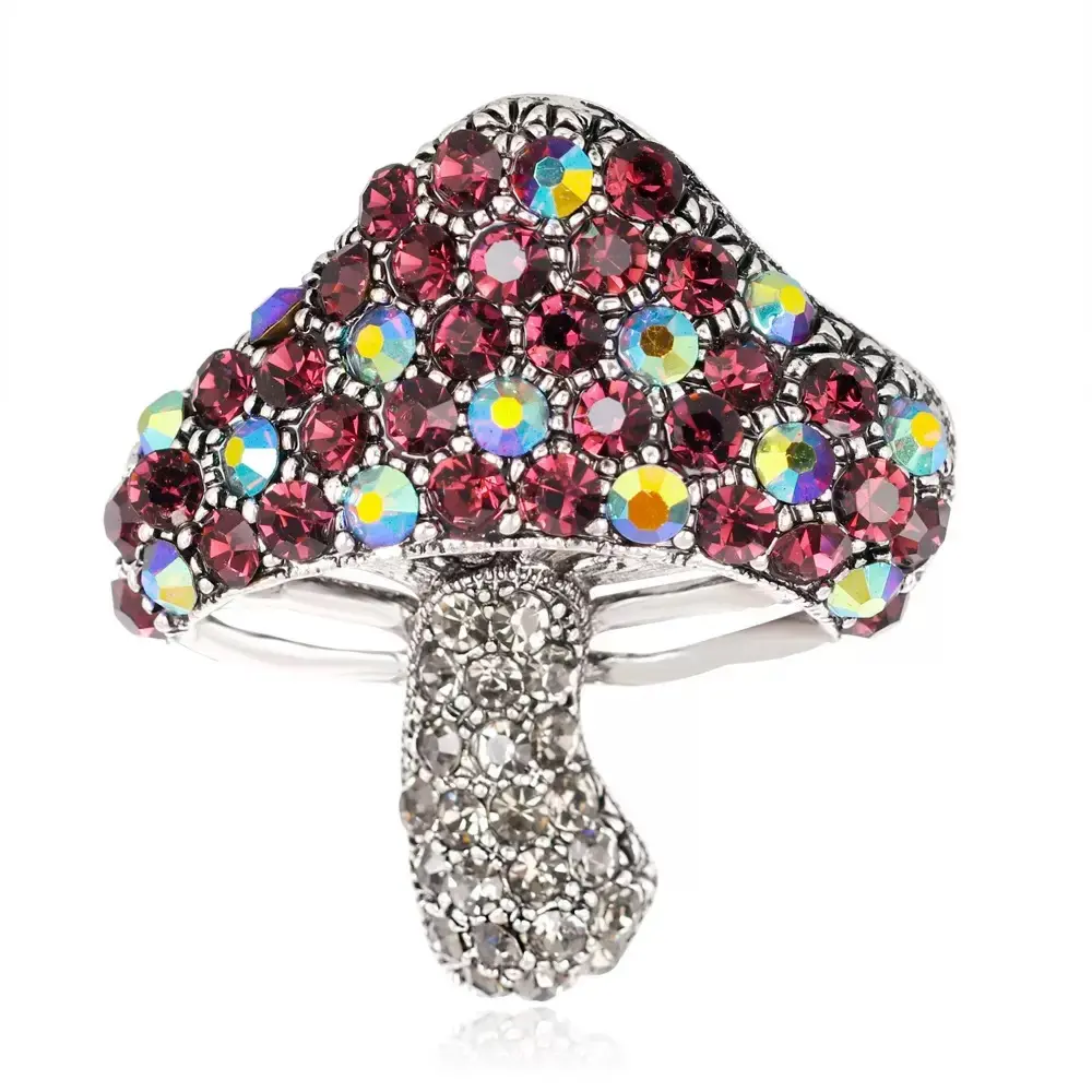 mushroom brooch
