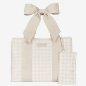Case-Mate Latte Gingham Bow Jelly Tote Bag