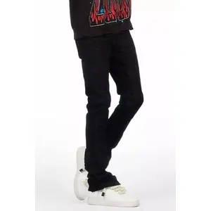 Starship Black Stacked Flare Jean