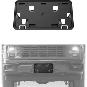 Front Bumper License Plate Bracket Holder Cover for 2024 2025 Ford F150 Accessories, 2.7L 3.0L 3.5L Truck License Plate Frame, Replace RL3Z-17A385-BA