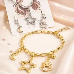Star Moon Sun Celestial Charm Bracelet Kit