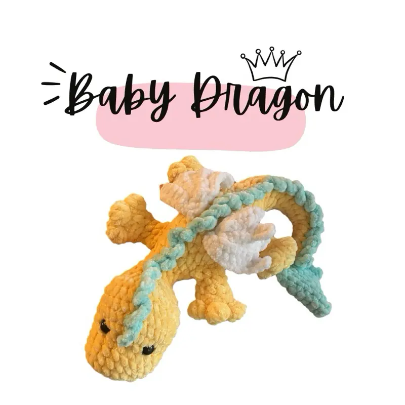 Crochet Amigurumi Baby Dragon