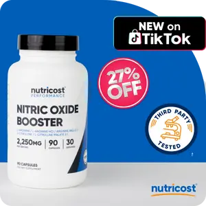 Nutricost Nitric Oxide Booster Capsules - 2250mg per Serving - Dietary and Healthcare Supplement Nutricost Nitric Oxide Booster Capsules - 2250mg per Serving - Dietary and Healthcare Supplement