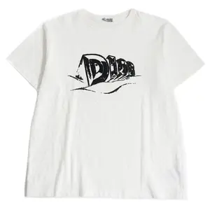 Pre-owned Dior Cotton Small Leather Goods Slub Crew Neck T Shirt White XL