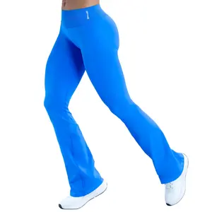 DFYNE Impact Flares - Seamless contouring design with butt-lifting effect; women's sports bell-bottom Pants suitable for yoga, fitness training, cycling, hiking, running, various sports, and outdoor leisure.
