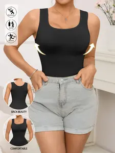 Women's Daily Wear Camisole Tank top Sleeveless, Fit, Comfortable and Stylish Design, Perfect Layering Piece for Everyday Use