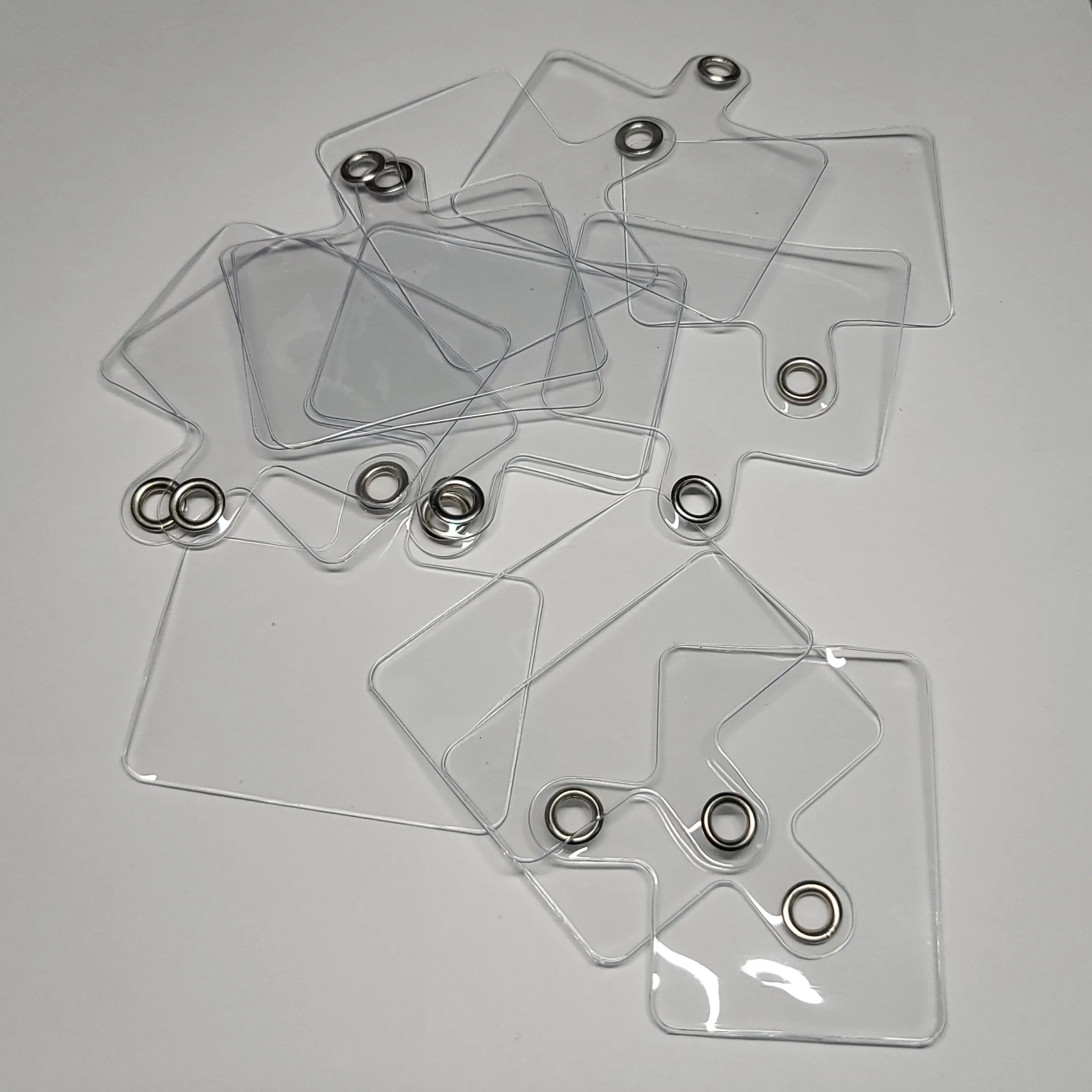 PVC Phone Tether Tabs - 5 Metal Lanyard Slip-Through Attachments, Phone Leash Accessories for DIY Enthusiasts, Beading & Jewelry Making Projects