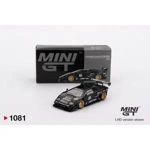 Mini GT Lamborghini Countach LB-WORKS Black, 1:64 Scale, Diecast Model Car
