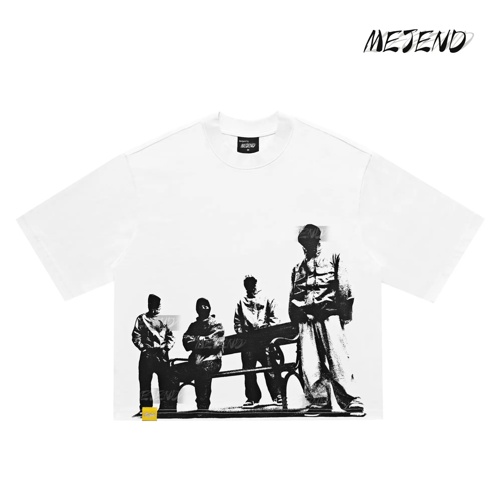 12oz Max Heavyweight Cropped Tee, 100% Cotton, Casual Crewneck Tshirt, Mens Graphic Tees, MeJend Boxy tee, Thick Fabric tshirt