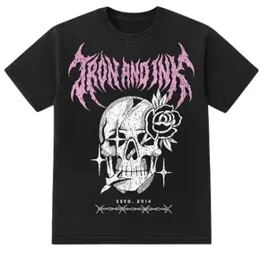 New- Death Metal tee- oversized fit onyx washed black shirt