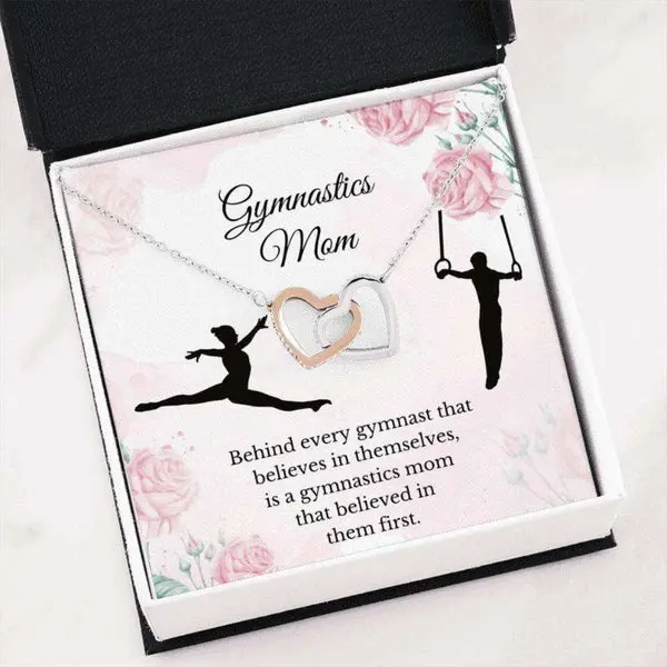 Mom Necklace, Gymnastics Mom Gift, Sport Mom Necklace, Gymnastics Necklace, Thanks To Mother Necklace