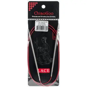 ChiaoGoo SS Red Lace Circular Needles (Large)