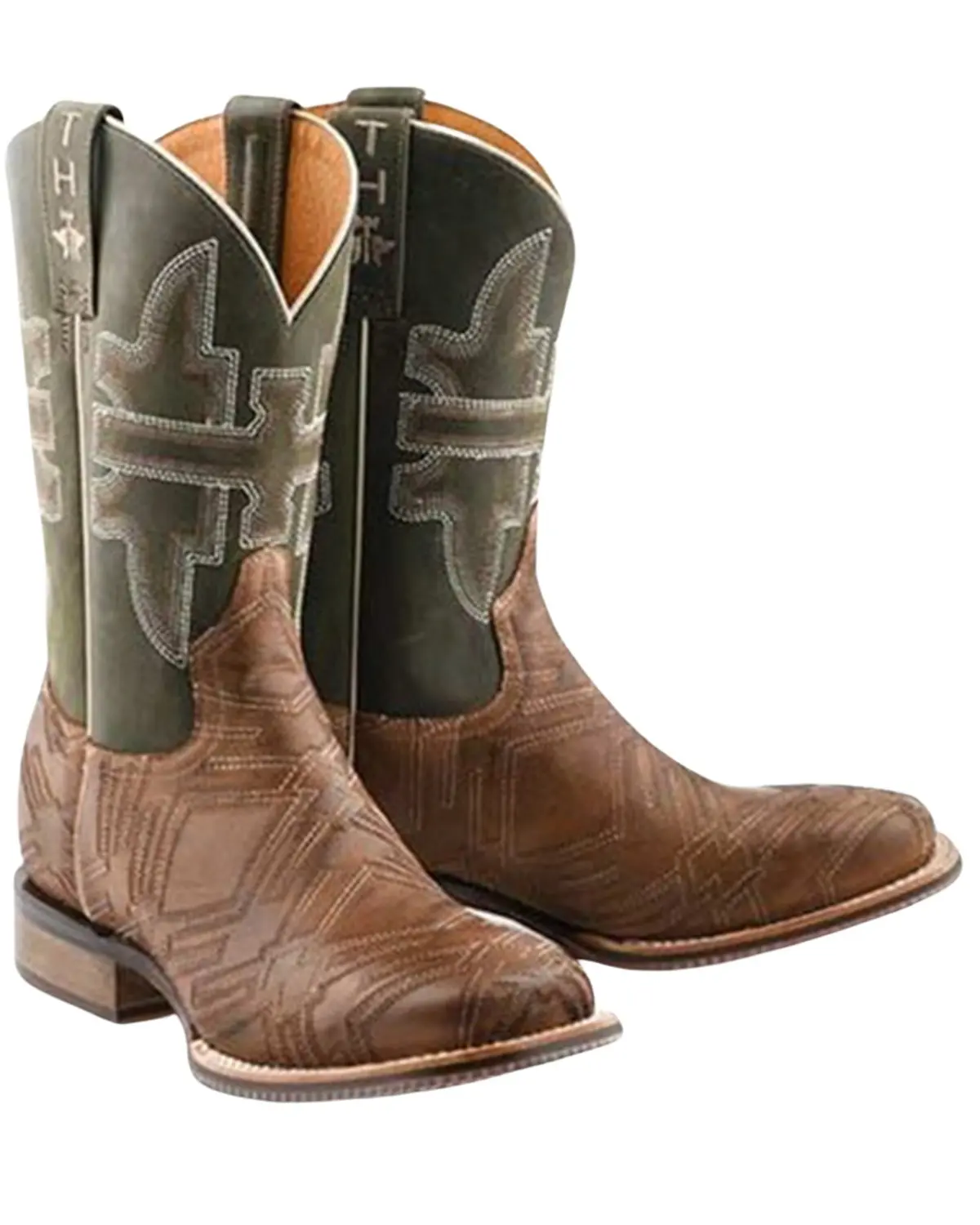 Tin Haul Men's Men'S I'M In Stitches Cowboy Heritage Western Boot - 14-020-0077-0473 Ta