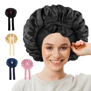 1 Count Women Silk Bonnet for Sleeping, textured material offers comfortable wear without imprints