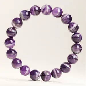 HappyCrystal- Purple Lucky Crystal bracelet Gift Crystal Good Luck Crystal