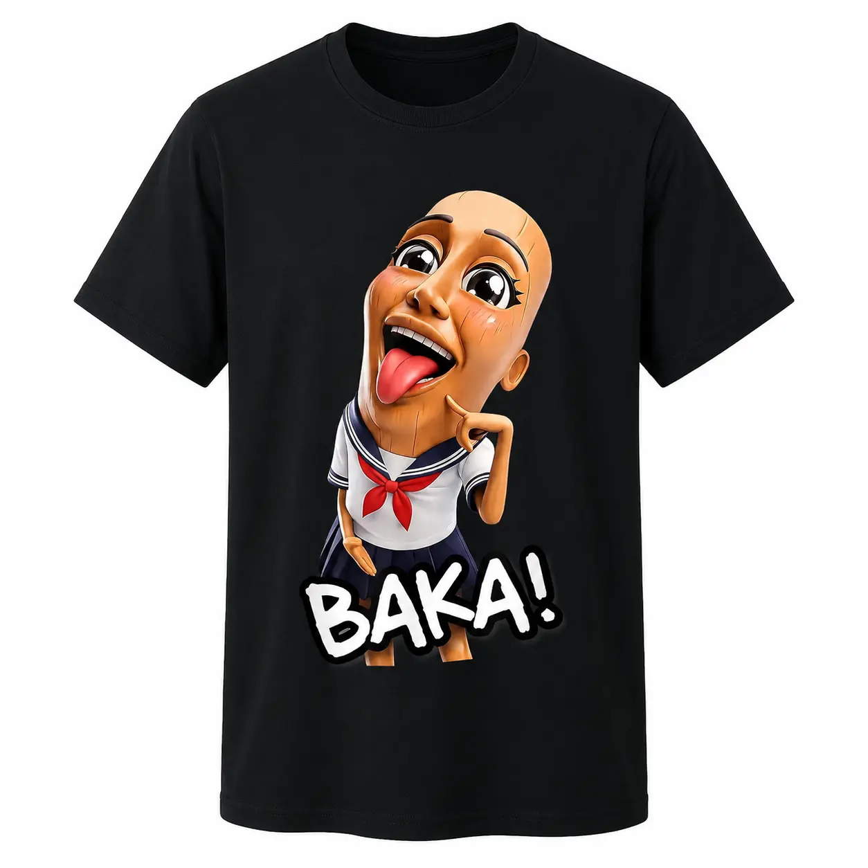 Baka Tung Tung Sahur Funny Anime Brainrot Meme T-Shirt Women Men Unisex Cotton Clothing Streetwear