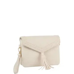 Stitch Tassel Crossbody/Clutch