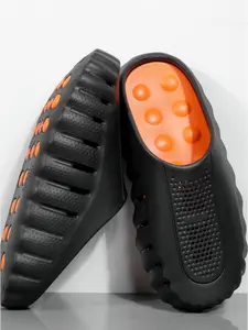 Couple Sport Massage Slide Sandals - Acupressure Foot Relief, Non-Slip Athletic Outsole, Breathable Mesh, Waterproof EVA - Perfect for Couples' Daily Walking, Light Sports, Casual Wear & Outings - Comfortable Unisex Sport Slippers