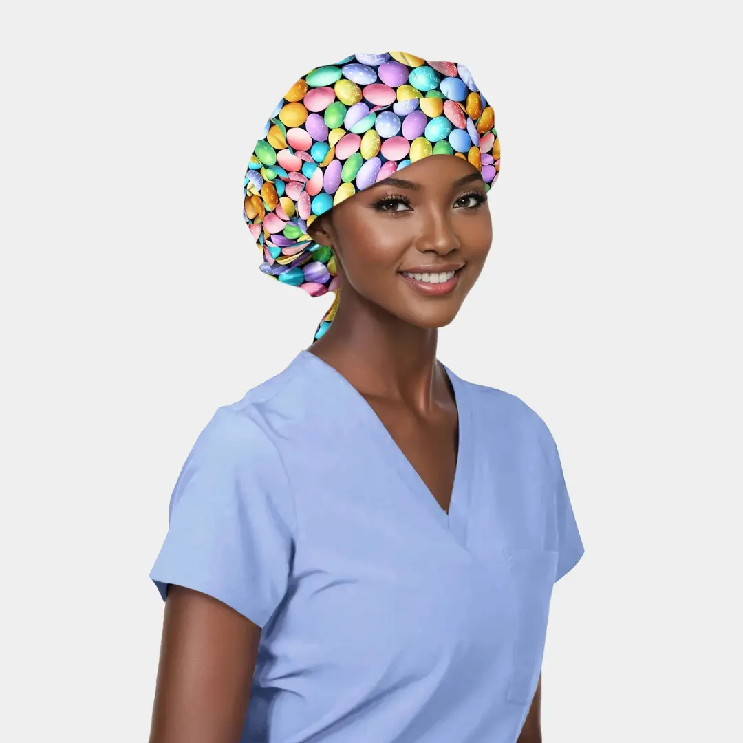 Eggstravaganza - Poppy Bouffant Surgical Cap