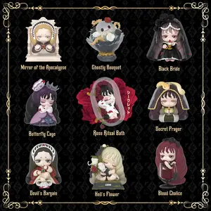 52TOYS Lilith The Century of Mary I Collectible Toy Kawaii Creative Gift Room Decor Desktop Decoration Gift for Birthday Party Ghostly Bounquet Black Bride