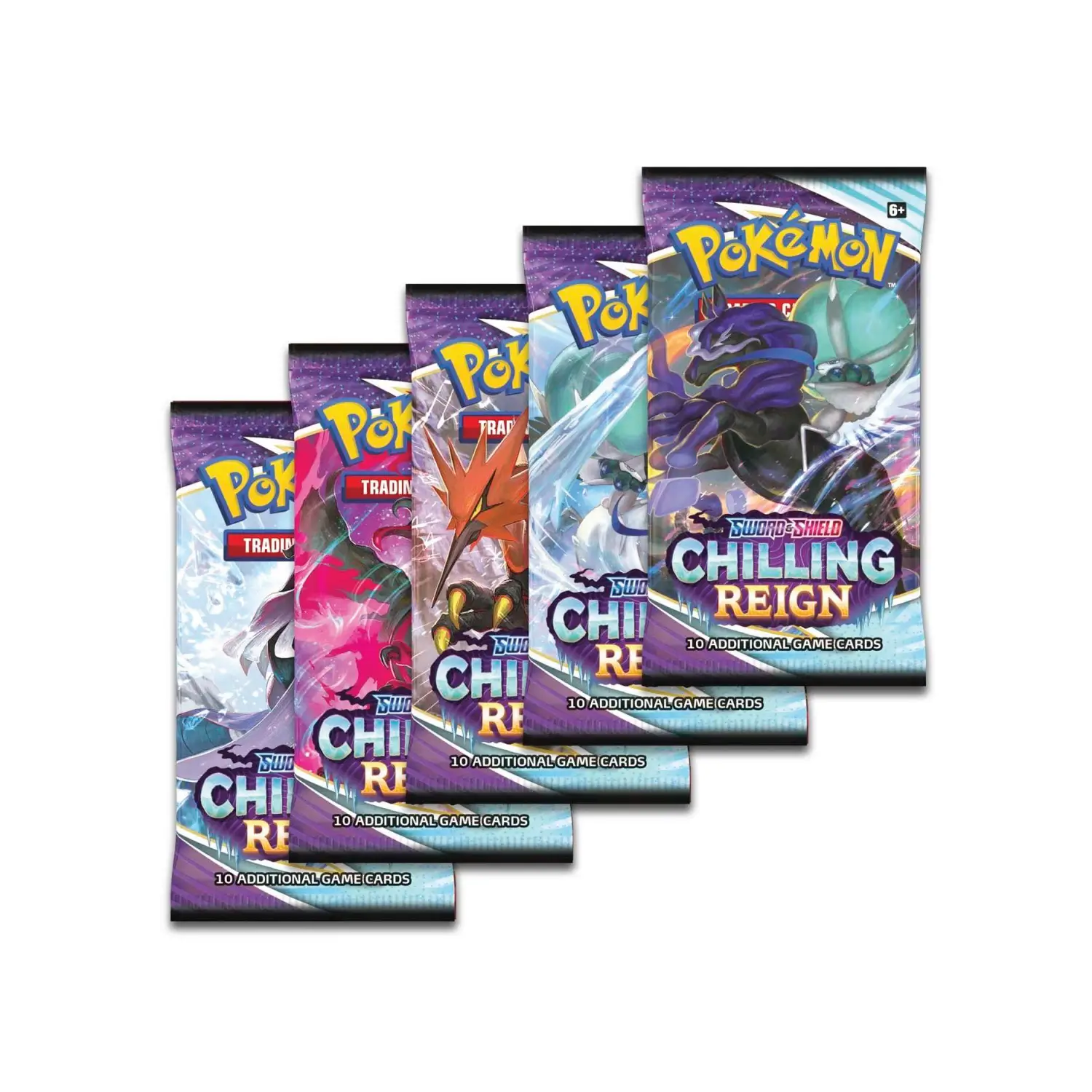 Pokémon TCG | Sword & Shield: Chilling Reign - One Booster Pack (10 cards per pack)