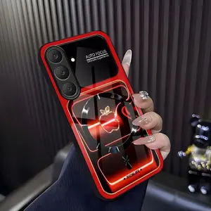 Luxury Neon Glow Neon-Contoured MagSafe Case Edition Premium Tempered Glass Lens Protection for [Galaxy S25 Fe] 952