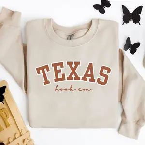 University of Texas Sweatshirt, Hookem Tee, UT College Game Day Apparel, Football Shirt, UT Fan Gift