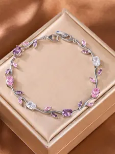 Luxury Zircon Branch Bracelet, Full Diamond Design, Perfect for Festive Parties and Weddings, High-Quality Jewelry Accessory