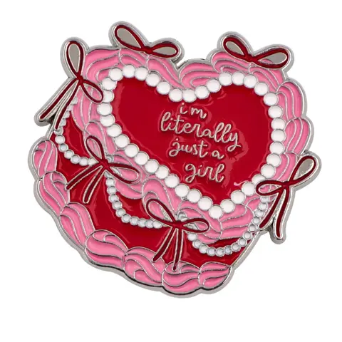 Adorable Bow Heart-Shaped Love Enamel Pin Charm, Unique Brooch Pins for Men and Women, Daily Clothing Decoration, Fashion Accessory, Perfect Gift for Family and Friends