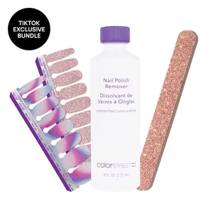 Color Street Nail Lover's Bundle - Manicure Cosmetic Set with Remover: Ideal Gift for Nail Care Enthusiasts