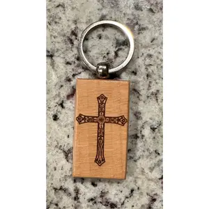 Simplistic Cross Keychain