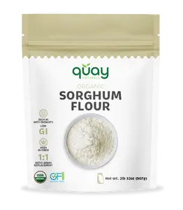 Organic Sorghum Flour Natural Fiber Grain Vitamin Flavor Natural
