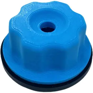 Cookie for Glass Art & Stained Glass Work Protects Fingers Increases Stability Compatible with Grinders Blue