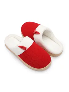 Outdoor Non-Slip Flat Cotton Slippers, Lightweight Comfortable Unisex Indoor Shoes, Casual Fashion Home Wear for Fall & Winter