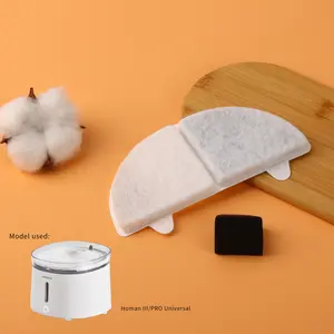 Cat Pet Water Dispenser Filter Cartridge 12 Pack, Stainless Steel Multi-Stage Filtration System with Activated Carbon Sponge Filters