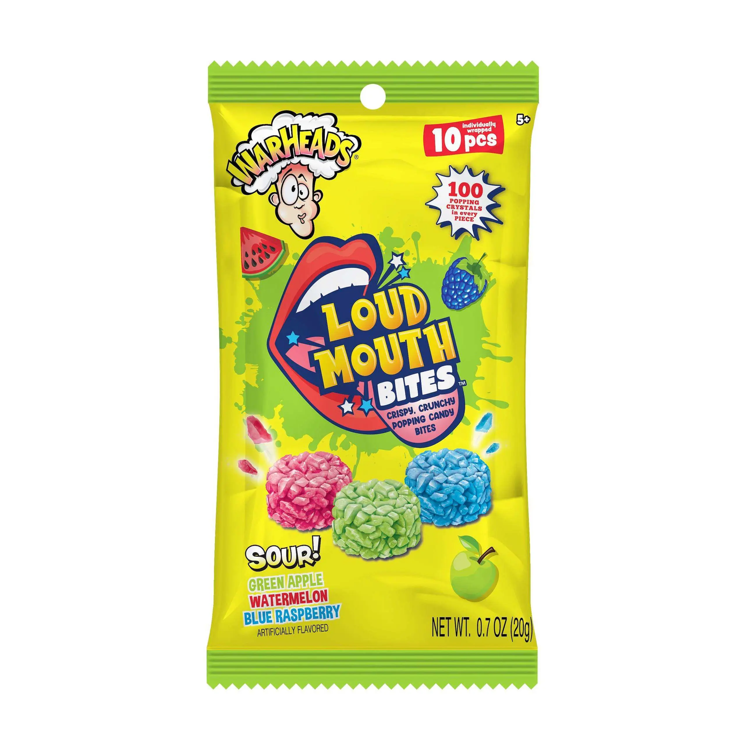 CandyRific Warheads Loud Mouth Bites (10 piece bag) (28401)