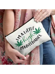 Alphabet-patterned Multifunctional Small Bag, Versatile Travel Pouch, Zipper Purse, Odor-free, Suitable for Cosmetics and Essentials, a Perfect Gift for Friends and Family