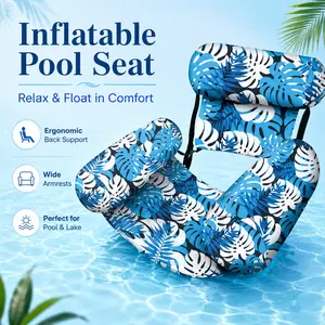 Inflatable Pool Floats Adult, 2 Packs / 1 Pack Floating Lounge Chairs , Blow up Pool Noodles for Adult Heavy Duty, Floating Chair for Party Summer Water Beach Lake Fun Mother's Day Gift&April Stock Up Summervibes