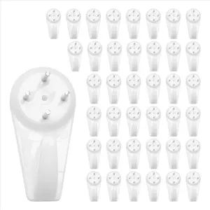 Stucco/Concrete Wall Hooks, No Damage Hook Hanging Kit, No Drilling Required, Set of 40