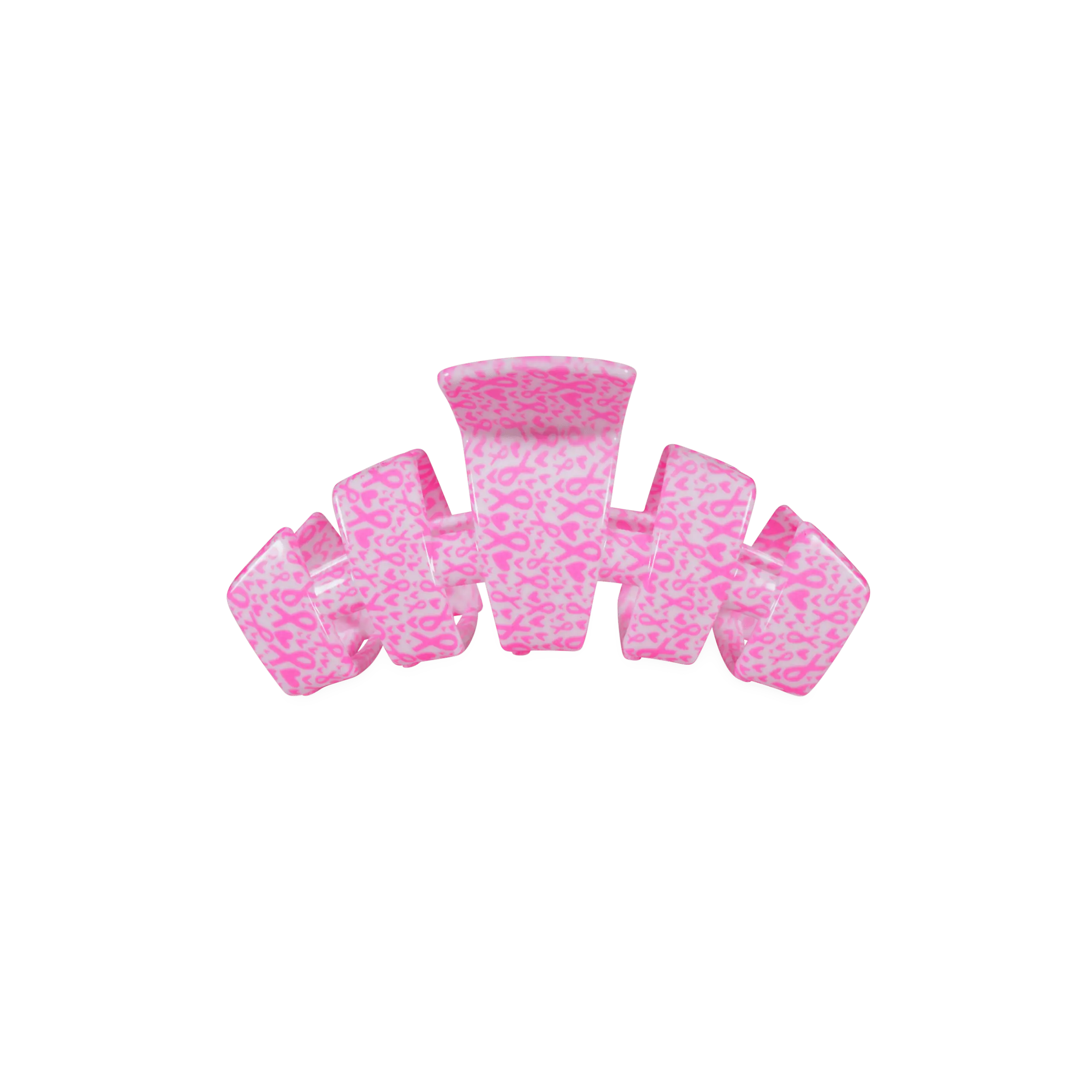 Classic Breast Cancer Awareness Small Claw Clip