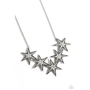 Rockstar Ready - White Necklace