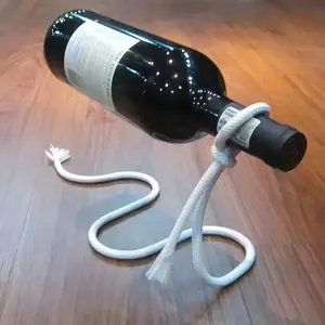 Stainless Steel Magic Floating Rope Wine Rack, Phantom Snake Bottle Holder, Creative Home Bar Decor, Unique Gift, Wine Rack