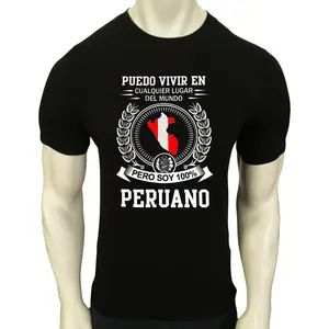 New Peru 100% Peruano Peruvian Patriotic Men's Short Sleeve T-Shirt